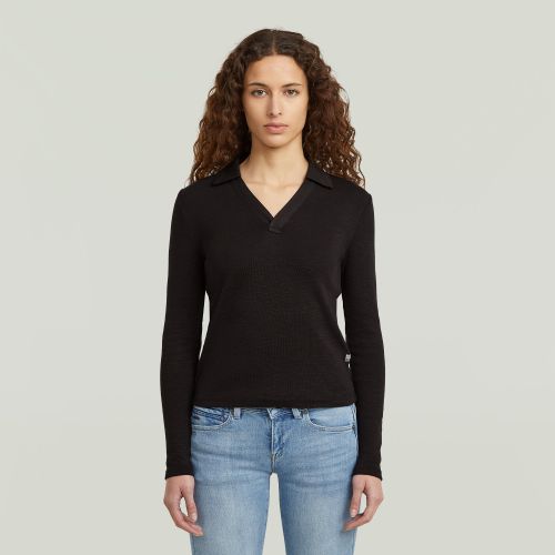 Haut Polo Slim - Noir - Femmes - G-Star RAW - Modalova