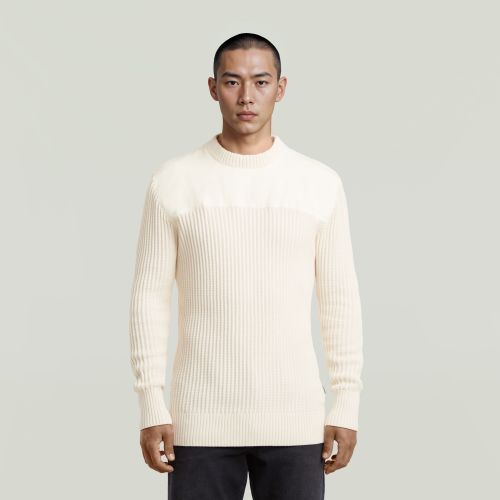 Pull Army Ribbed - Beige - Hommes - G-Star RAW - Modalova