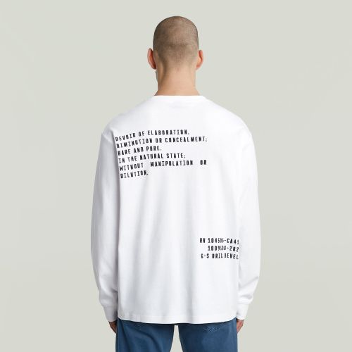 T-shirt Back Embro Text Loose - s - G-Star RAW - Modalova