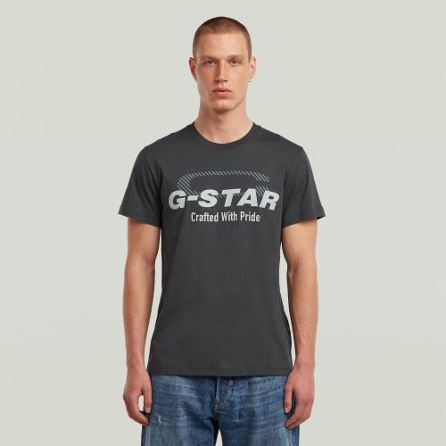 T-Shirt G-STAR Logo - Gris - Hommes - G-Star RAW - Modalova