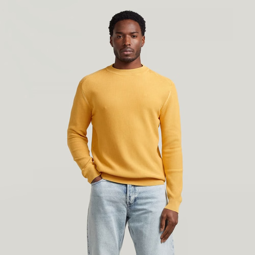 Pull Washed Knit - Jaune - Hommes - G-Star RAW - Modalova
