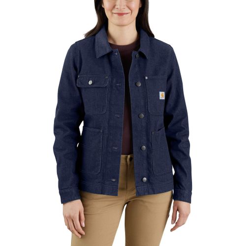 S Veste - rugged flex™ relaxed fit denim jacket - L - Carhartt - Modalova