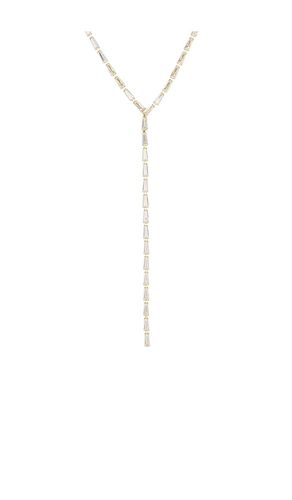 COLLIER LASSO CZ MULTI BAGUETTE TENNIS en - By Adina Eden - Modalova