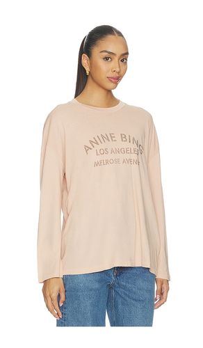 T-SHIRT MANCHES LONGUES MELROSE STENCIL IVAN en . Taille XS. Also en S - ANINE BING - Modalova