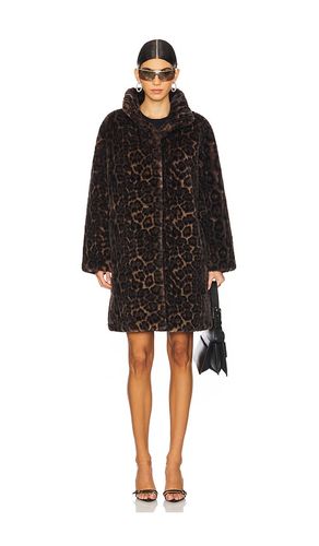 MANTEAU MI-LONG BLAIR LEOPARD en . Taille M. Also en XS - Apparis - Modalova