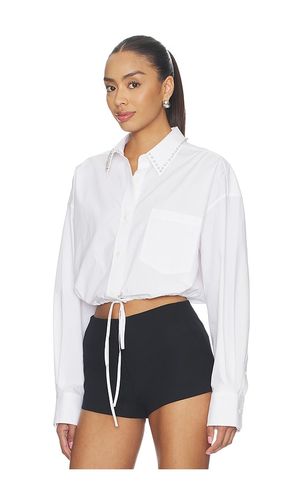 CHEMISE WRAP WITH CRYSTAL STUD COLLAR en . Taille S. Also en M - Alexander Wang - Modalova