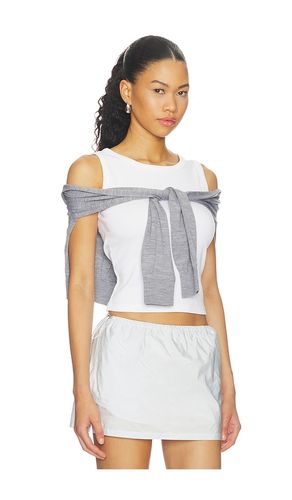 Pre-styled Tank Top With Draped Cardigan en . Taille S. Also en M - Alexander Wang - Modalova