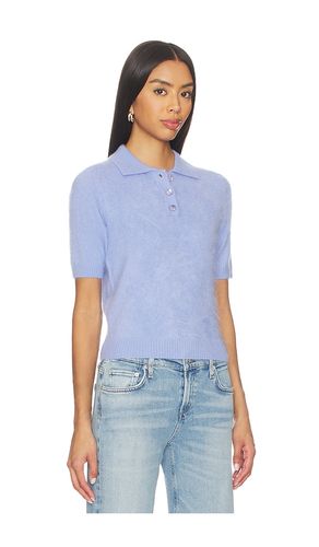 Solid Cropped Short Sleeve Polo en . Taille S. Also en M - Autumn Cashmere - Modalova