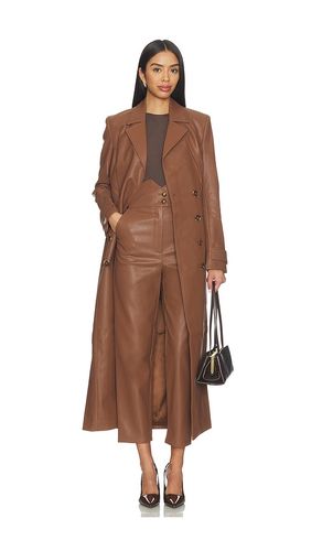Faux Leather Longline Coat en . Taille S. Also en XS, M, L - Bardot - Modalova