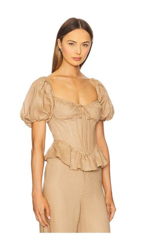 Esra Puff Sleeve Corset Top en . Taille 4. Also en 6, 8, 10 - Bardot - Modalova