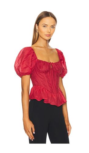 Esra Puff Sleeve Corset Top en . Taille 2. Also en - Bardot - Modalova