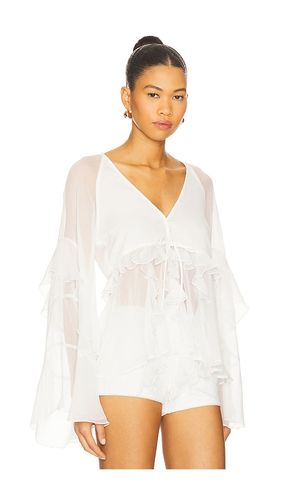 BLOUSE VOLANTÉE ROSALO en . Taille 6. Also en 8, 10, 12 - Bardot - Modalova
