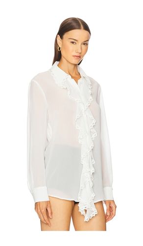 Jolanda Lace Trim Frill Shirt en . Taille 4. Also en 8 - Bardot - Modalova