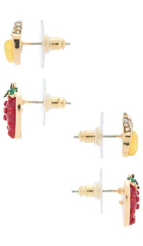 ENSEMBLE DE BOUCLES D'OREILLES STRAWBERRIES & BANANAS en - BaubleBar - Modalova