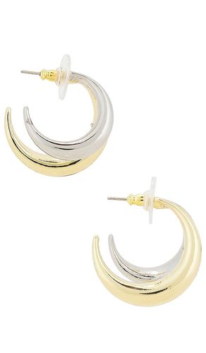 BOUCLES D'OREILLES DOUBLE ANNEAU MIXED METAL en - BaubleBar - Modalova