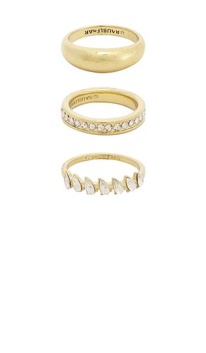 Greta Waterproof Ring Set en . Taille 7. Also en 8 - BaubleBar - Modalova