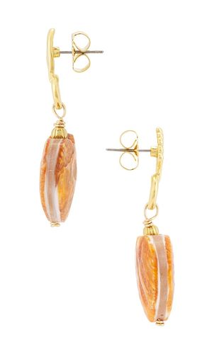 BOUCLES D'OREILLES PENDANTES CLEMENTINE en - Brinker + Eliza - Modalova