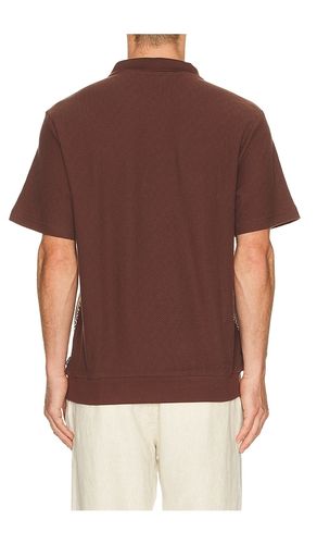 Theo Jacquard Short Sleeve Polo en . Taille S. Also en M, L, XL/1X - Brixton - Modalova