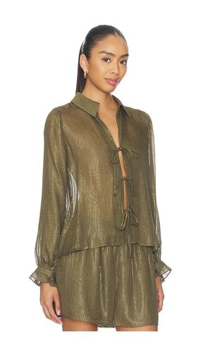 Niecey Metallic Chiffon Blouse en ,. Taille XS. Also en - CAMI NYC - Modalova
