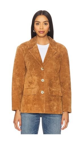 BLAZER BOYFRIEND EN DAIM ATLAS en . Taille S. Also en XS, M, XL - Central Park West - Modalova