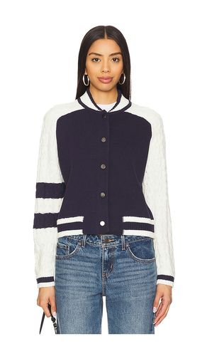 Cable Sleeve Knit Bomber en . Taille L. Also en M, S, XS - Central Park West - Modalova
