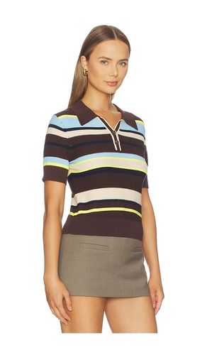 Marlon Pique Stripe Polo en . Taille S. Also en XS, M, L, XL - Central Park West - Modalova