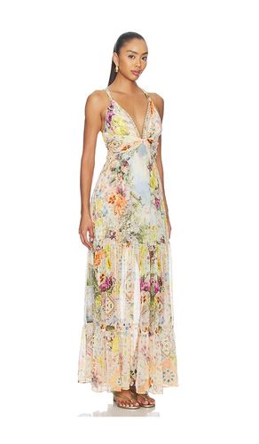ROBE AVEC EMPIÈCEMENT FRONCÉ AVEC PERLES en . Taille S. Also en - Camilla - Modalova