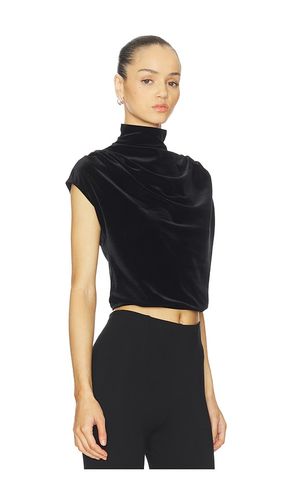 Velvet Draped Mockneck Crop Top en . Taille L. Also en - Commando - Modalova