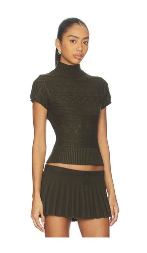 Cable Knit Turtleneck Top en . Taille L. Also en M, S, XL, XS, XXS - GUIZIO - Modalova