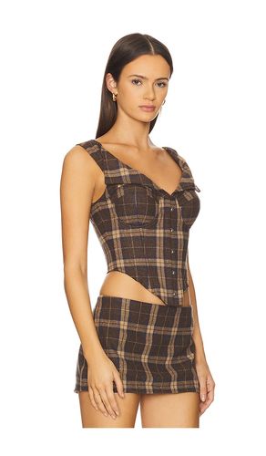 Chamonix Tartan Corset en . Taille XXS. Also en XS, S, XL - GUIZIO - Modalova