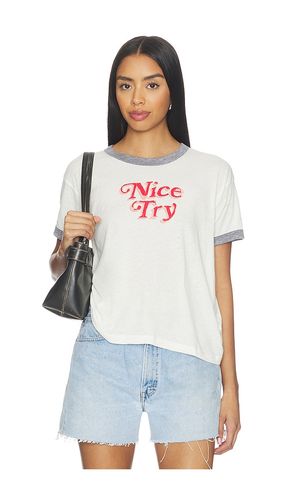 T-SHIRT RINGER NICE TRY BURNOUT en . Taille L. Also en - DAYDREAMER - Modalova