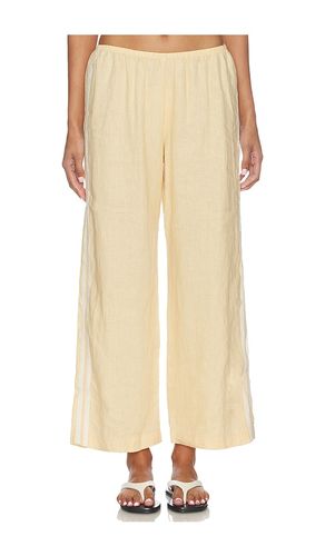 PANTALON CROPPED À RAYURES STYLE CYCLISTE EN LIN en . Taille S. Also en - DONNI. - Modalova
