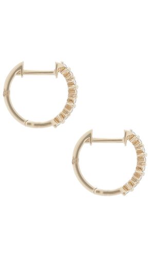 BOUCLES D'OREILLES HUGGIE DIAMOND en - EF COLLECTION - Modalova