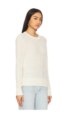 PULL RAS-DE-COU EN MAILLE AJOURÉE EN LIN en . Taille S. Also en M - Enza Costa - Modalova