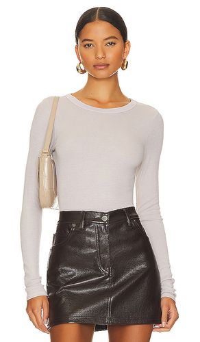 Silk Knit Long Sleeve Tuck Top en . Taille L. Also en M, S - Enza Costa - Modalova