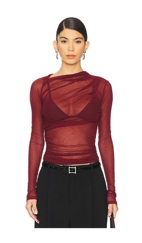 Long Sleeve Slash Top in . Size S, XL, XS - Enza Costa - Modalova