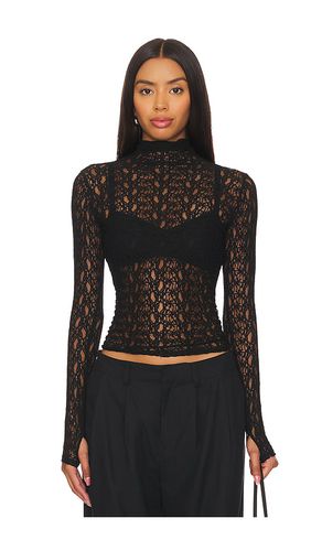 Lace Long Sleeve Turtleneck in . Size L, S, XL, XS - Enza Costa - Modalova