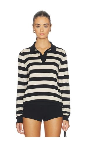 Stripe Silk Knit Polo en . Taille M. Also en S, XS - Enza Costa - Modalova