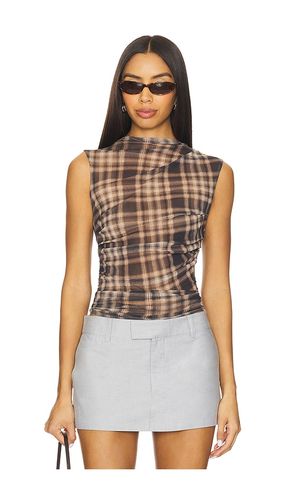 DÉBARDEUR TORSADÉ SANS MANCHES EN MESH en . Taille M. Also en XS, L - Enza Costa - Modalova