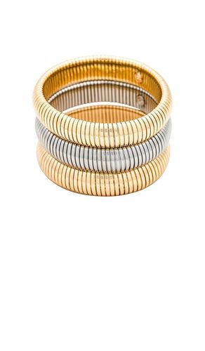 Flex Snake Chain Stretch Bracelet Set en - Ettika - Modalova