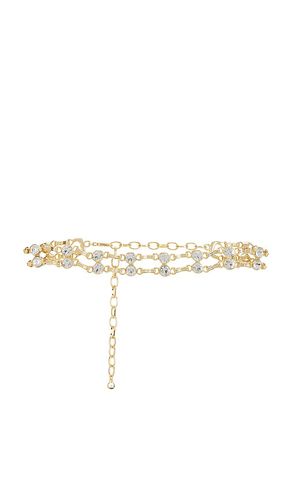 COLLIER RAS DU COU DOUBLE CHAIN CRYSTAL in - Ettika - Modalova