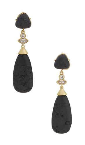 BOUCLES D'OREILLES PENDANTES MIDNIGHT en - Ettika - Modalova