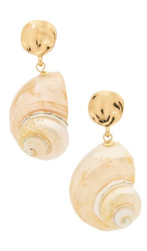 BOUCLES D'OREILLES PENDANTES SUNKEN TREASURE SHELL en - Ettika - Modalova