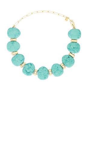 COLLIER RAS DU COU TURQUOISE SOLSTICE en - Ettika - Modalova