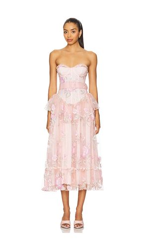 Emmeline Embroidery Midi Dress en . Taille M. Also en S, XS - For Love & Lemons - Modalova