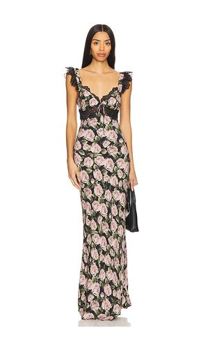 ROBE MAXI FALLEN ROSE PRINT in . Size XS - For Love & Lemons - Modalova