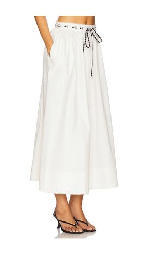Georgia Poplin Midi Skirt en . Taille L. Also en M, S - For Love & Lemons - Modalova