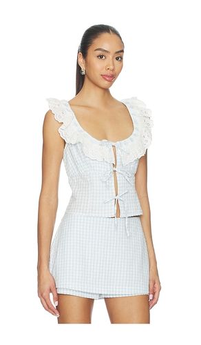 Bradford Gingham Top en . Taille L. Also en M, S, XL, XS - For Love & Lemons - Modalova
