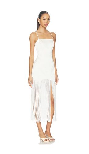 ROBE MAXI EN SATIN À FRANGES en . Taille M. Also en - fleur du mal - Modalova