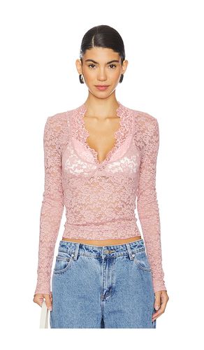 TOP EN DENTELLE MANCHES LONGUES INTIMATELY FP ALL DAY LONG in . Size M, S, XS - Free People - Modalova